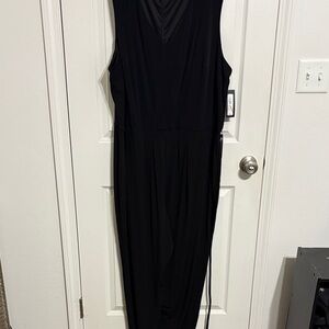 Worthington Black Sleeveless Jumpsuit